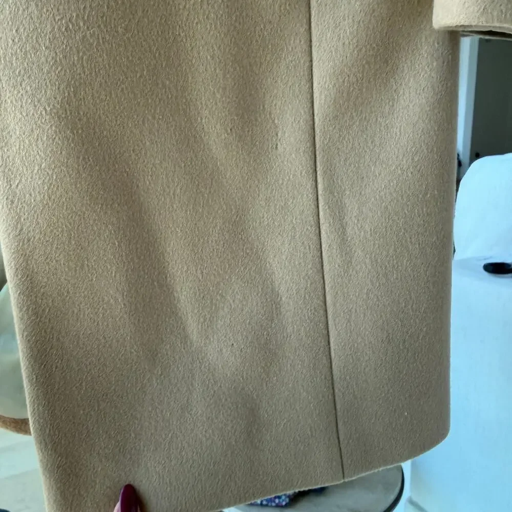 J. Crew Wool Cashmere Camel Pea Coat - Picture 5 of 9